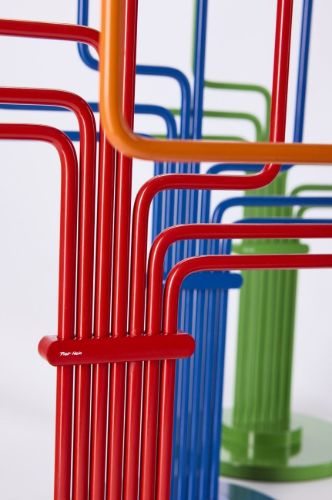 Piet Hein Chariot Kerzenständer H: 63 cm - Rot