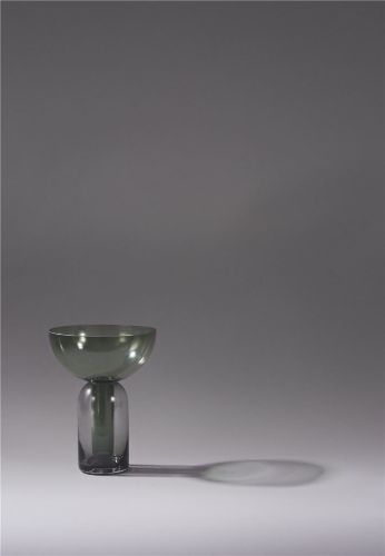 AYTM TORUS Vase H: 19,5 cm - Schwarz/Wald