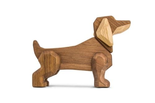 FableWood Den Store Gravhund 11x16 cm - Træ
