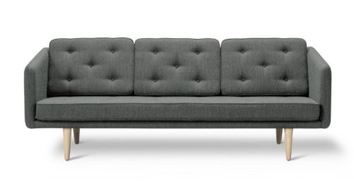 Fredericia Furniture 2003 No. 1 3 Pers. Sofa L: 206 cm - Fiord 171/Eg Sæbe