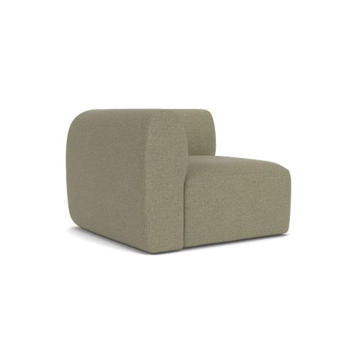 FDB Furniture L47 Korinth Ecksofa links, Breite: 93 cm – Präriegrün