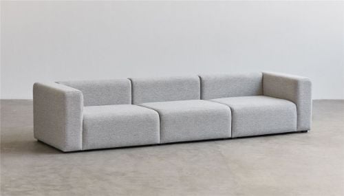 HAY Mags 3-Sitzer-Kombination 1 L: 268,5 cm – Hallingdal 116/Schwarz gebeizte Buche