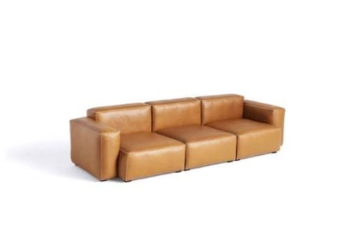 HAY Mags Soft 3 Seater Combination 1 L: 268,5 cm - Sense Cognac Leather