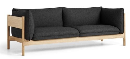 HAY Arbour 3 Seater B: 220 cm - Re-wool 198 / Oiled Waxed Solid Oak