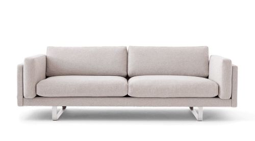 Erik Jørgensen EJ 280 2 Pers. Sofa 100 L: 240 cm - Foss 102/Børstet Krom
