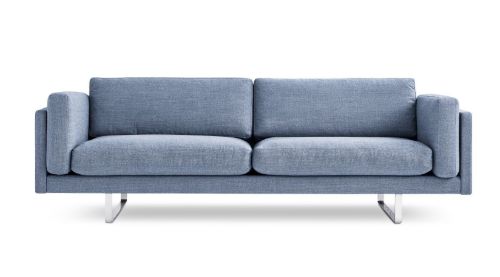 Erik Jørgensen EJ 280 2 Pers. Sofa 100 L: 240 cm - Foss 722/Børstet Krom