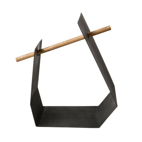 Andersen Furniture Edge Magazine Holder H: 45 cm - Metal/Egetræ