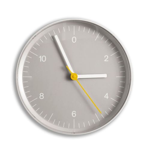 HAY Wall Clock Ø: 26,5 cm - Recycled Aluminium/Grey