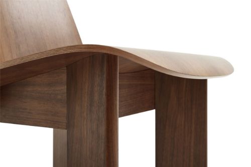 HAY Chisel Lounge Chair SH: 39 cm – Walnuss