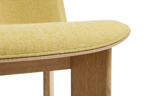 HAY Chisel Lounge Chair Polstret SH: 39 cm – Lackierte Eiche/Hallingdal-407