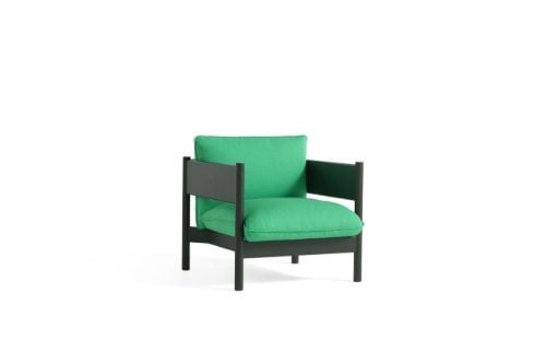 HAY Arbour Club Armchair SH: 45 cm - Vidar 932 / Black Water-Based Lacquered Solid Beech