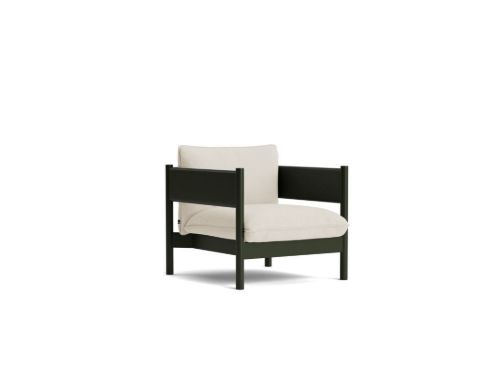 HAY Arbour Club Armchair SH: 40 cm - Vidar 1511 / Bottle Green Water-Based Lacquered Solid Beech