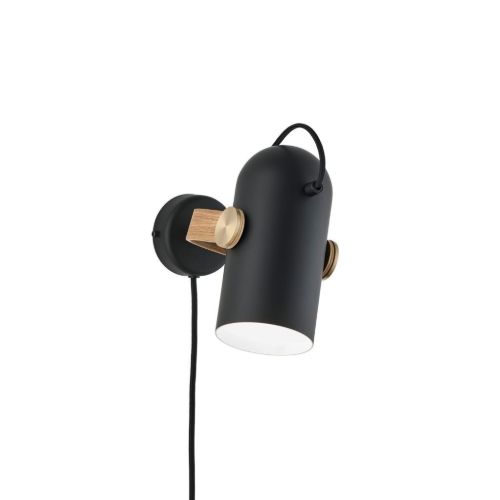 Le Klint 262 Carronade II Wandleuchte H: 21 cm - Aluminium/Geräucherte Eiche