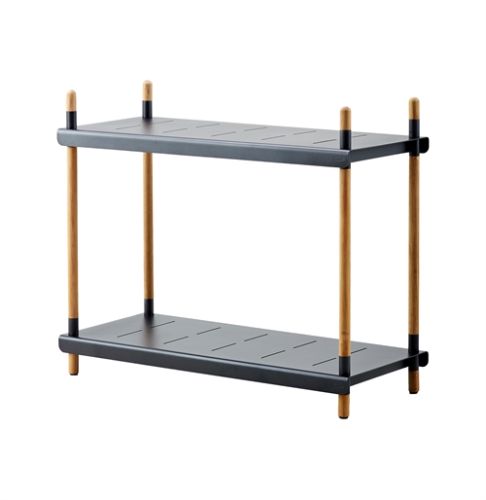 Cane-line Outdoor Frame Reolsystem Høj - Teak/Lava Grey