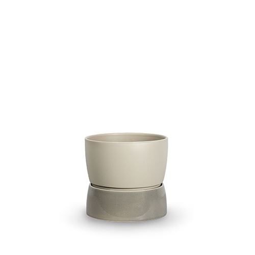 Ro Collection Two Tone Planter Small Ø: 16 cm - Dune Grey