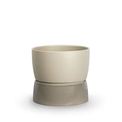 Ro Collection Two Tone Planter Floor Small Ø: 26 cm - Dune Grey