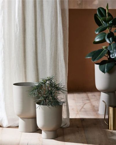 Nordal GALOA Blumentopf M H: 43 cm - Beige