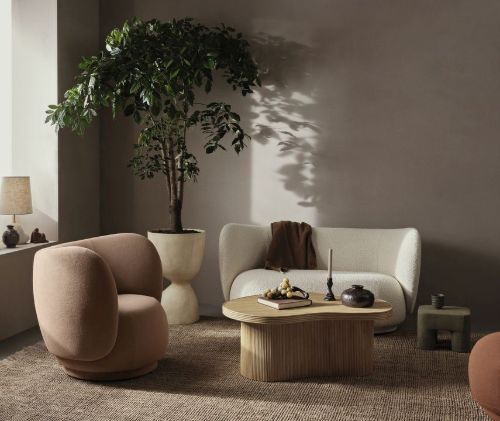 Ferm Living Evoke Topf hoch H: 70 cm - Warm Sand
