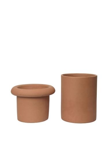 Ferm Living Rollo Topf H: 36 cm - Terrakotta