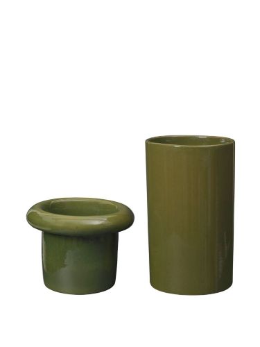 Ferm Living Rollo Topf H: 46 cm - Moosgrün