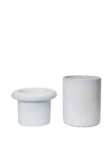 Ferm Living Rollo Topf H: 36 cm - Weiß