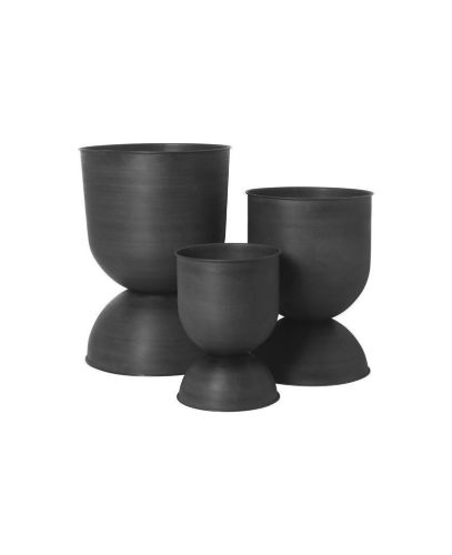 Ferm Living Sanduhrtopf Klein Ø: 30 cm - Schwarz