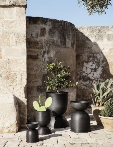 Ferm Living Sanduhrtopf Extra Klein Ø: 21 cm - Schwarz