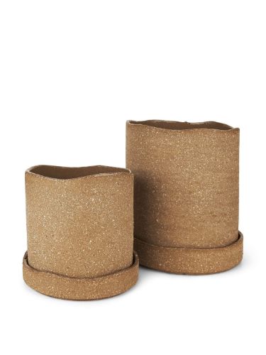 Ferm Living Uneru Topf Ø: 13 cm - Braun