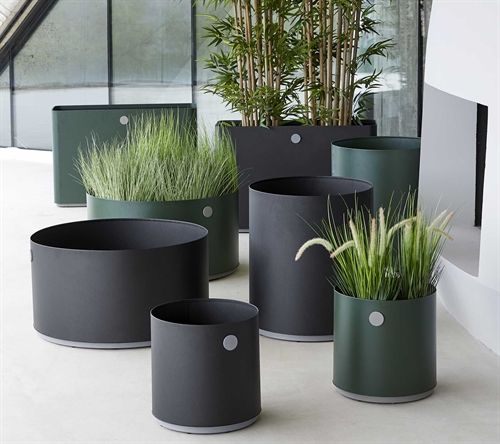 Cane-line Outdoor Grow Plantekasse Stor 41x75 cm - Dunkelgrün