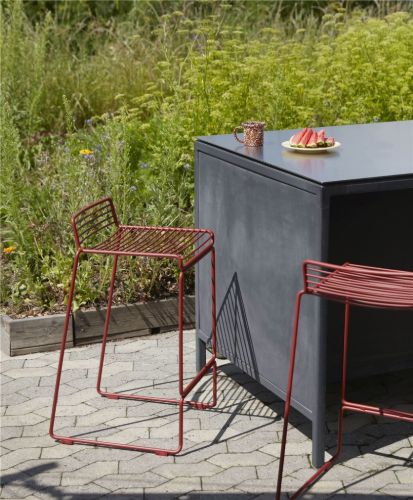 HAY Hee Barhocker Low 2 Stk SH: 65 cm - Schwarz