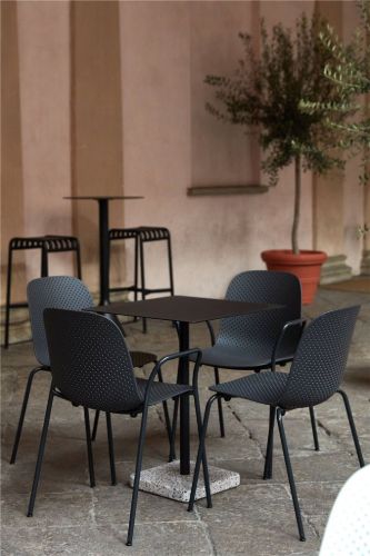 HAY Terrazzo-Tisch 60x60 cm – Grauer Terrazzo
