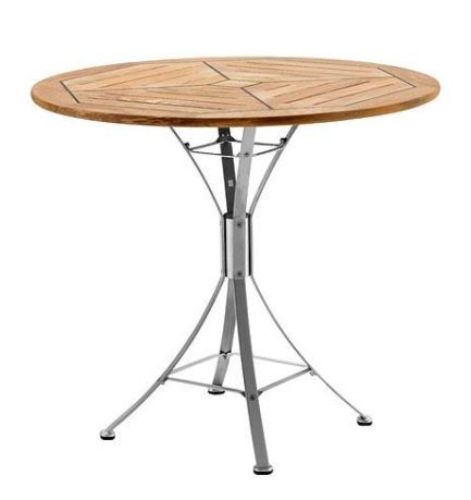 Kircodan Cappuccino Havebord Ø: 80 cm - Teak