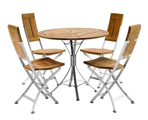 Kircodan Cappuccino Gartentisch Ø: 80 cm - Teak