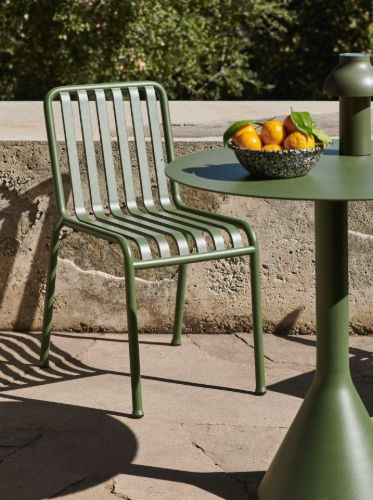 HAY Palissade Cone Tisch Ø: 70 cm – Olive