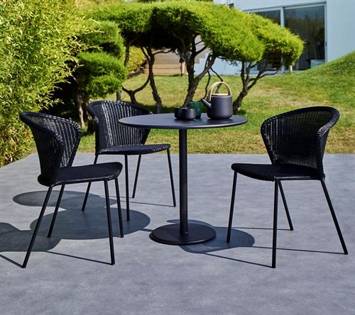 Cane-line Outdoor Lean Stühl – Schwarz