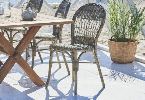 Sika-Design Ofelia Exterior Gartenstuhl SH: 48 cm - Antik