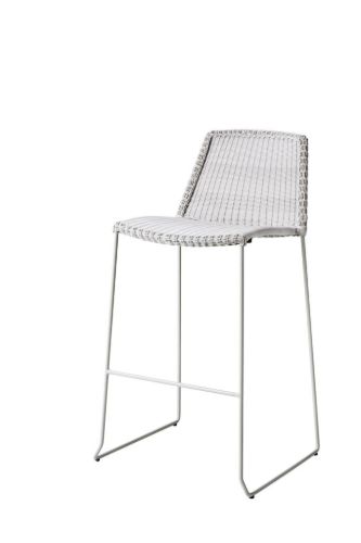 Cane-line Outdoor Breeze Barhocker Stabstange SH: 75 cm - Weiß Grau