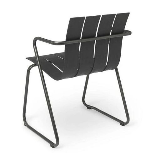 Mater Ocean Gartenstuhl SH: 46 cm - Schwarz