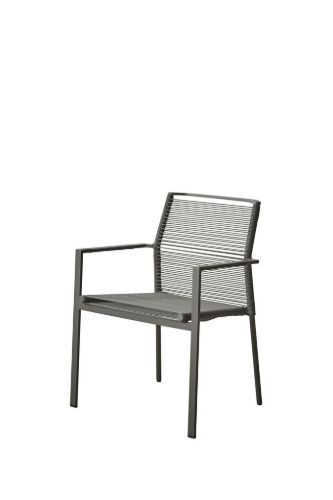 Cane-line Outdoor Edge Stol  - Anthracite/Aluminium