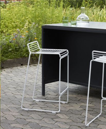 HAY Hee Barhocker hoch SH: 75 cm - Weiß