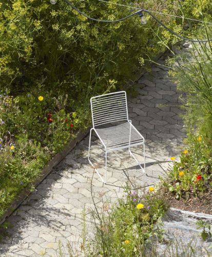 HAY Hee Esszimmerstuhl 2 stk SH: 47 cm - Weiß
