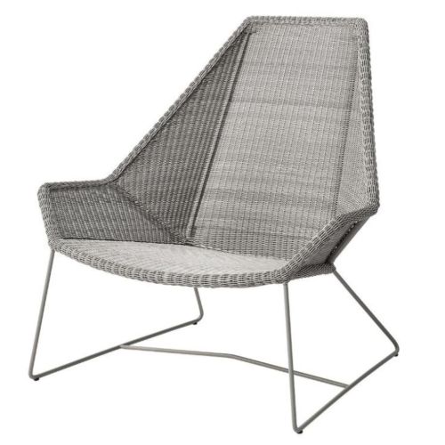 Cane-line Outdoor Breeze Highback Stol H: 98 cm - Taupe