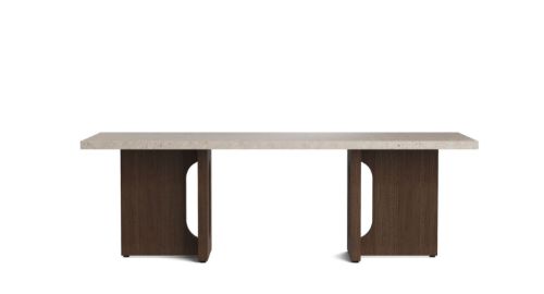 Audo Copenhagen Androgyne Lounge Table 120x45 cm - Dark Oak / Kunis Brescia Marble