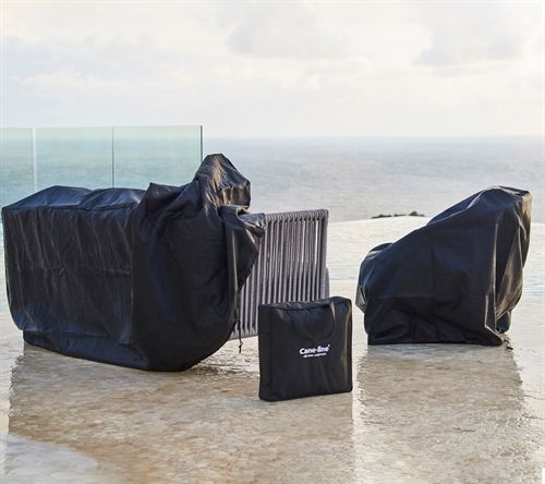 Cane-line Outdoor Cover 8 bis Esszimmerstuhl 65x65 cm - Schwarz