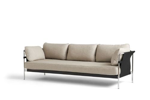 HAY Can 3 Seater L: 247 cm - Ruskin 5 / Chromed Steel FORUDBESTIL: START FEBRUAR