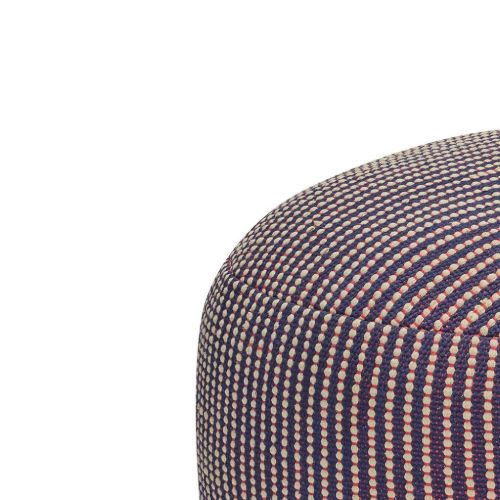 Hübsch Mochi Pouffe Ø: 75 cm - Blau/Mehrfarbig