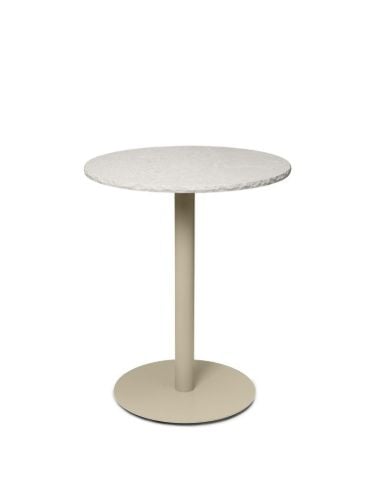 Ferm Living Mineral Café Table Ø: 60 cm - Bianco Curia/Cashmere