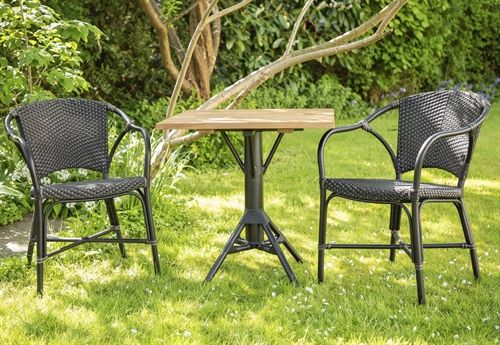 Sika-Design Nicole Cafétisch 70x70cm - Schwarz