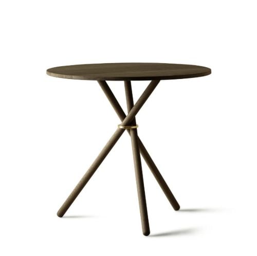 Eberhart Furniture Aldric Café Table Ø: 80 cm - Dark Oak