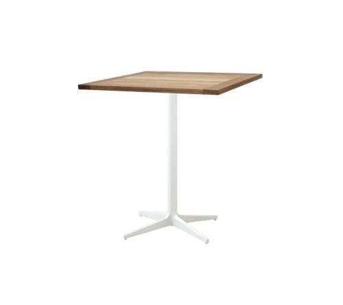 Cane-line Outdoor Drop Cafébord 72x72 cm - White/Teak